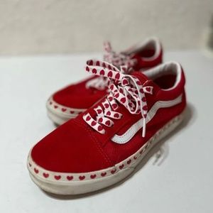 Vans Kid's Old School Sneakers Red
